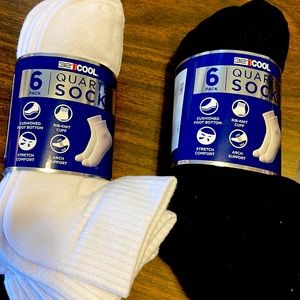 6 pack quarter socks